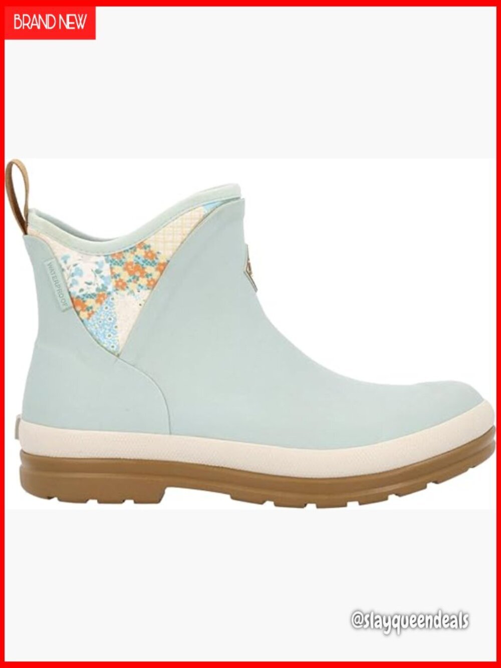 Waterproof Ankle Work Boots with Memory Foam, Neoprene, Pull-On